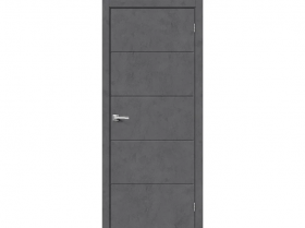 Межкомнатная Дверь Каркасно-Щитовая el’PORTA (Portika) Граффити-1.Д Серый 800х2000мм (Полотно+Коробка+5 Наличников) / Эльпорта Портика 153-1717.