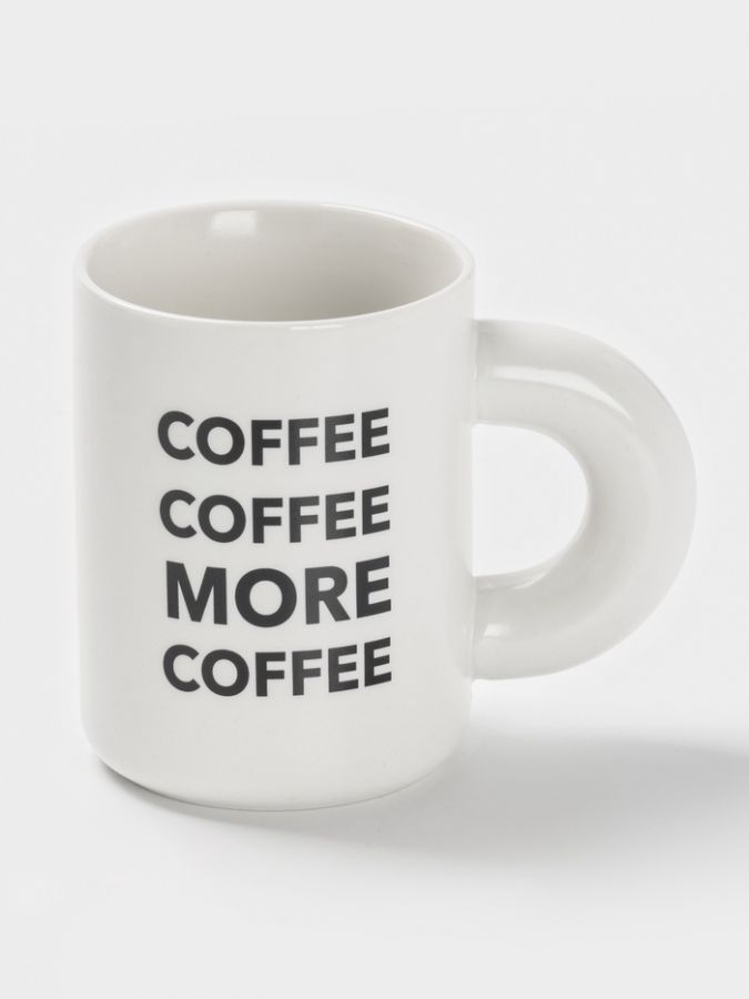 Кружка Доляна Coffee more, фарфор, 400 мл, 12.5?8?10.8 см, белая