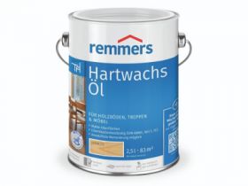 Масло с Твердым Воском Remmers Hartwachs-Ol 2.5л Дуб Светлый на Растворителе для Деревянных Лестниц и Паркета.