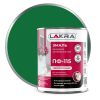 Эмаль ПФ-115 Lakra 1кг Зеленая, Атмосферостойкая, Алкидная, Сверхпрочная / Лакра.