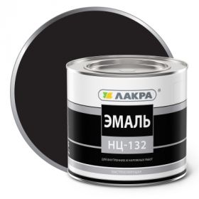 Эмаль Быстросохнущая НЦ-132 1.7кг Черная Лакра.