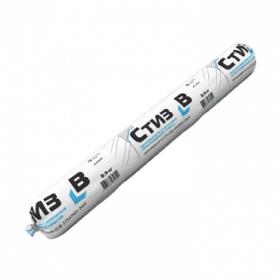 Герметик Акрилатный Стиз B 900мл Паропроницаемый, Однокомпонентный, Белый / Сази.