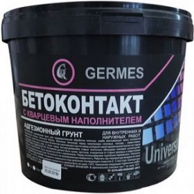 Бетонконтакт с Кварцевым Наполнителем Germes Луч 3.5кг Универсальный, Розовый для Внутренних и Наружных Работ.