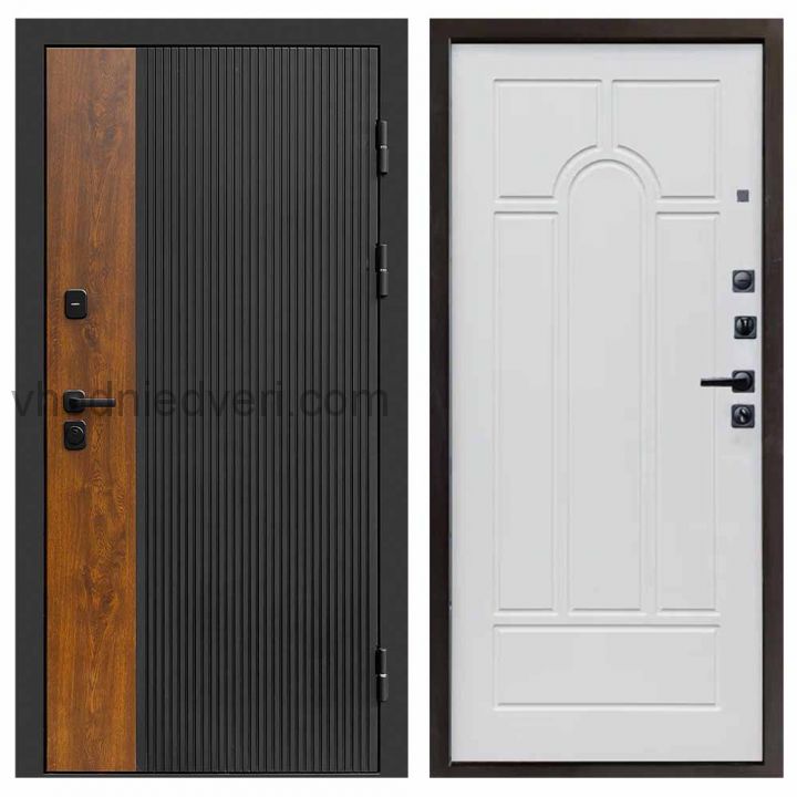 Входная дверь Termo-door Престиж - Арка Белое дерево
