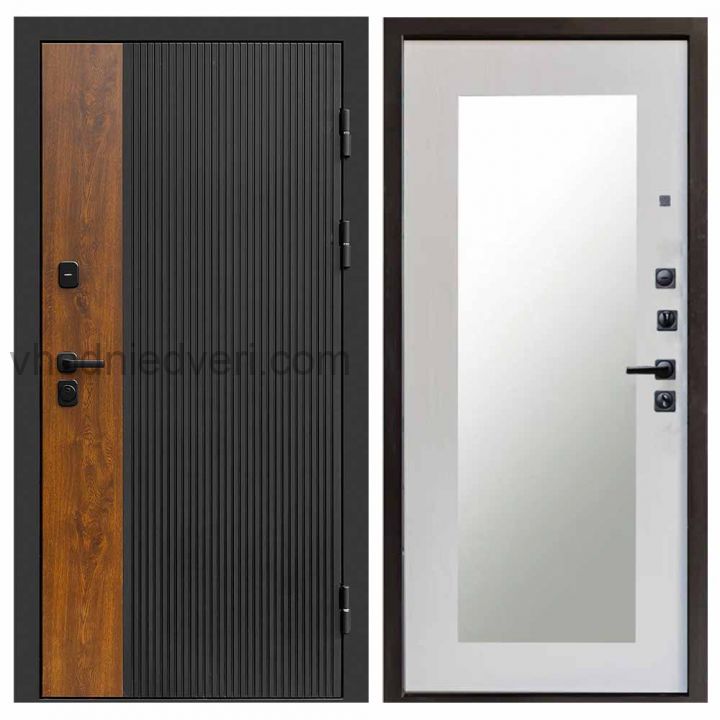 Входная дверь Termo-door Престиж - Зеркало триумф Лиственница