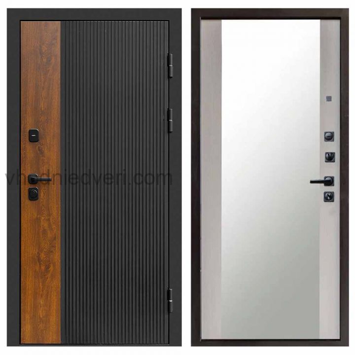 Входная дверь Termo-door Престиж - Зеркало Лиственница