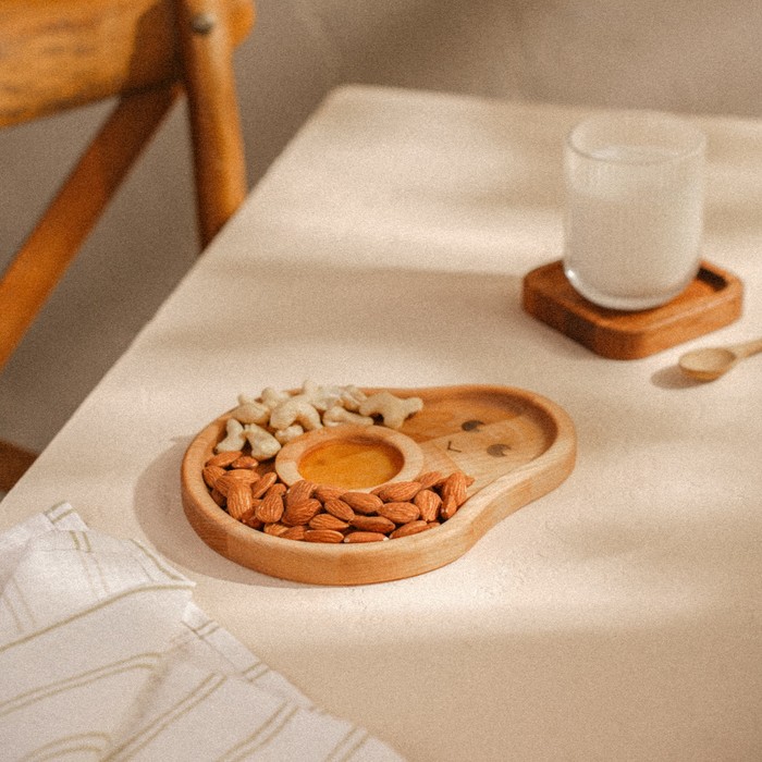 Менажница детская из берёзы Sima-Land Home Avocado, 20?16,5?1,8 см
