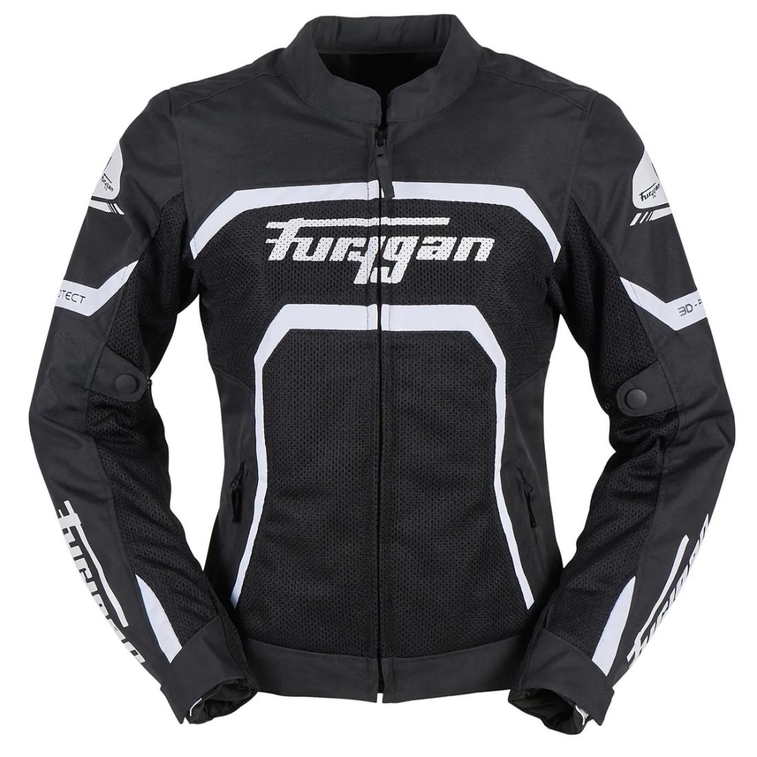 FURYGAN Мотокуртка женская MYSTIC EVO Vented текстиль, цвет Черный/Белый