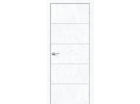 Межкомнатная Дверь Каркасно-Щитовая el’PORTA (Portika) Граффити-2.Д Экошпон Snow Art 600х2000мм (Полотно+Коробка+5 Наличников) / Портика 153-1670.