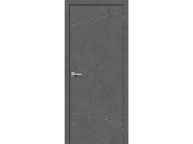 Межкомнатная Дверь Каркасно-Щитовая el’PORTA (Portika) Граффити-5.Д Серый 700х2000мм (Полотно+Коробка+5 Наличников) / Эльпорта Портика 153-1679.