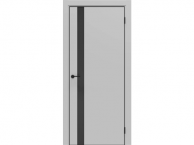 Межкомнатная Дверь Каркасно-Щитовая el’PORTA (Portika) Порта-51 4AB Полипропилен Nardo Grey Декор Black Star 800х2000мм (Полотно+Коробка+5 Наличников) / Портика 58180-4220.