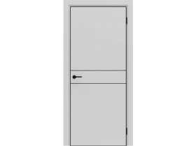 Межкомнатная Дверь Каркасно-Щитовая el’PORTA (Portika) Порта-52 4AB Полипропилен Nardo Grey 600х2000мм (Полотно+Коробка+5 Наличников) / Портика 58160-3922.