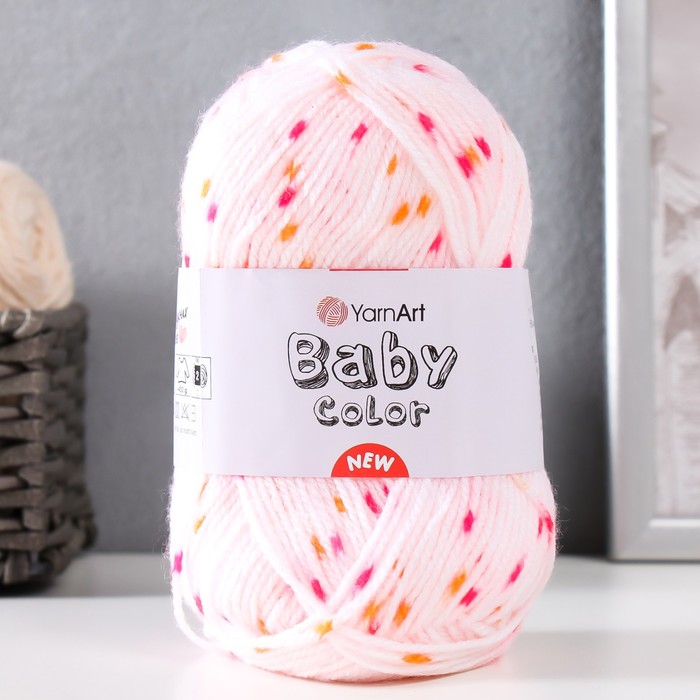 Пряжа для вязания спицами, крючком YarnArt, Baby color, 100% акрил, 150 м/50 г, (203)