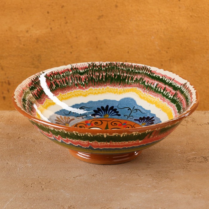 Супница Риштанская Керамика, 1,8 л, d=25 см, керамика, микс