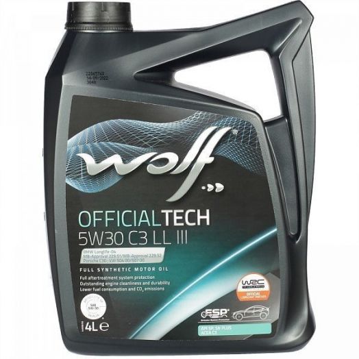 Wolf Officialtech C3 LL III 5W-30, 4л