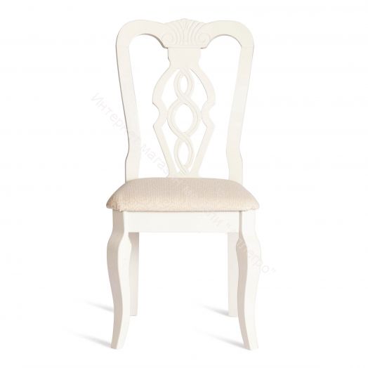 Стул Афродита Ivory White - ткань кремовая с рисунком