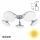 Люстра Поворотная с Диммером Citilux Тамбо CL716251Wz LED / Ситилюкс