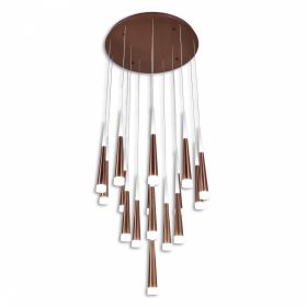 Люстра Каскадная Citilux Вегас CL227163 LED Коричневая / Ситилюкс