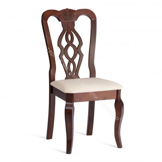 Стул Афродита Cappuchino - ткань кремовая с рисунком