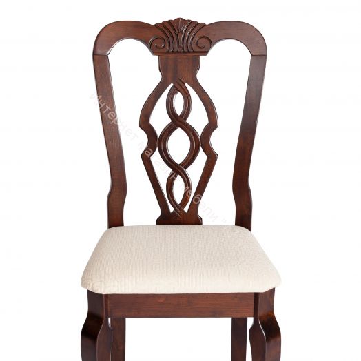 Стул Афродита Cappuchino - ткань кремовая с рисунком