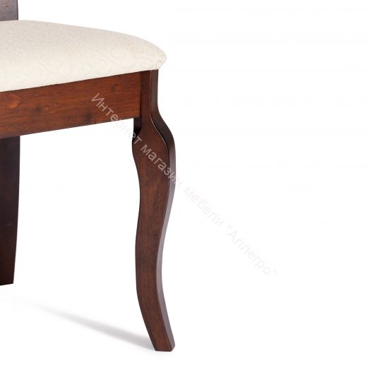 Стул Афродита Cappuchino - ткань кремовая с рисунком