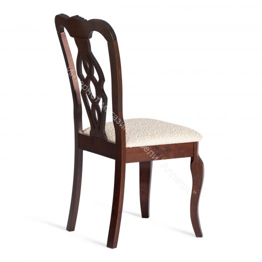 Стул Афродита Cappuchino - ткань кремовая с рисунком