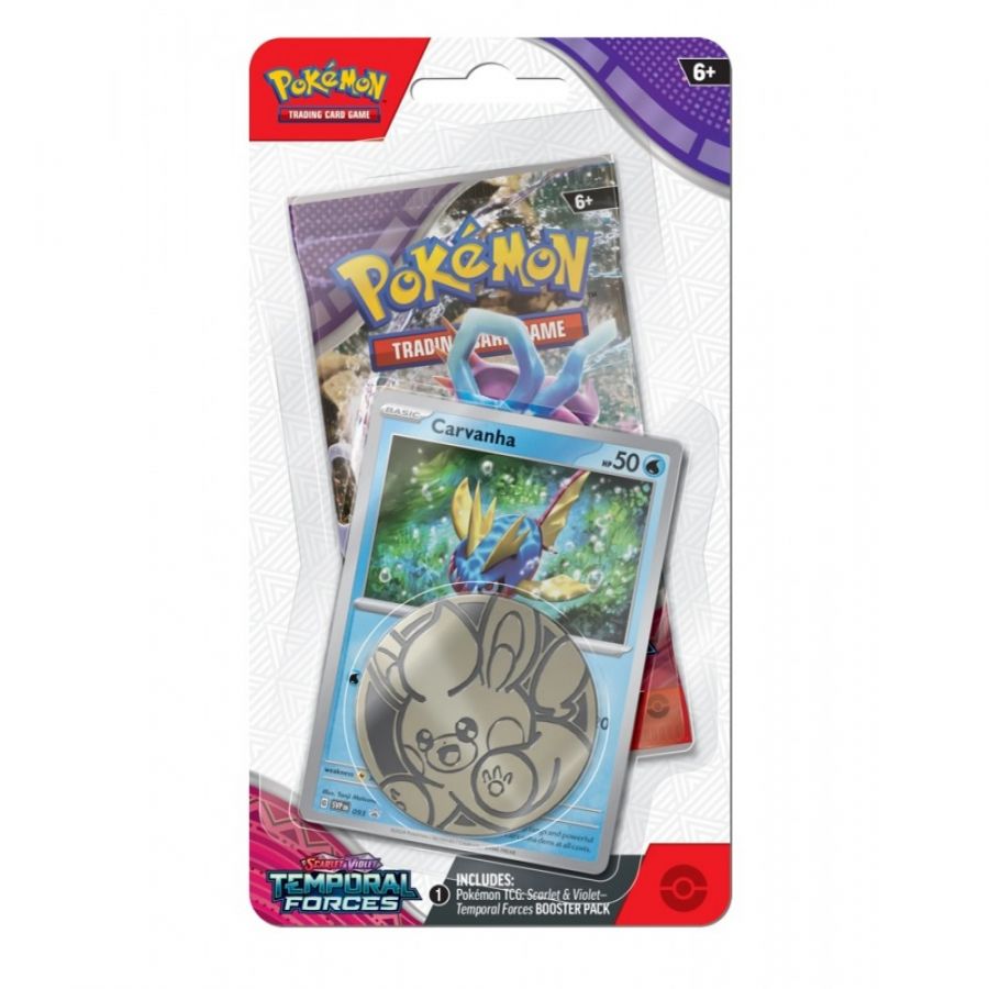 Pokemon TCG. Temporal Forces Single Pack Blister [Carvanha] [ENG]