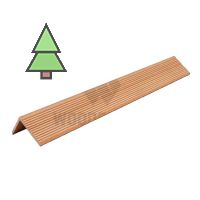 Уголок Орех 70*50*4000 мм из МПК WoodGrand
