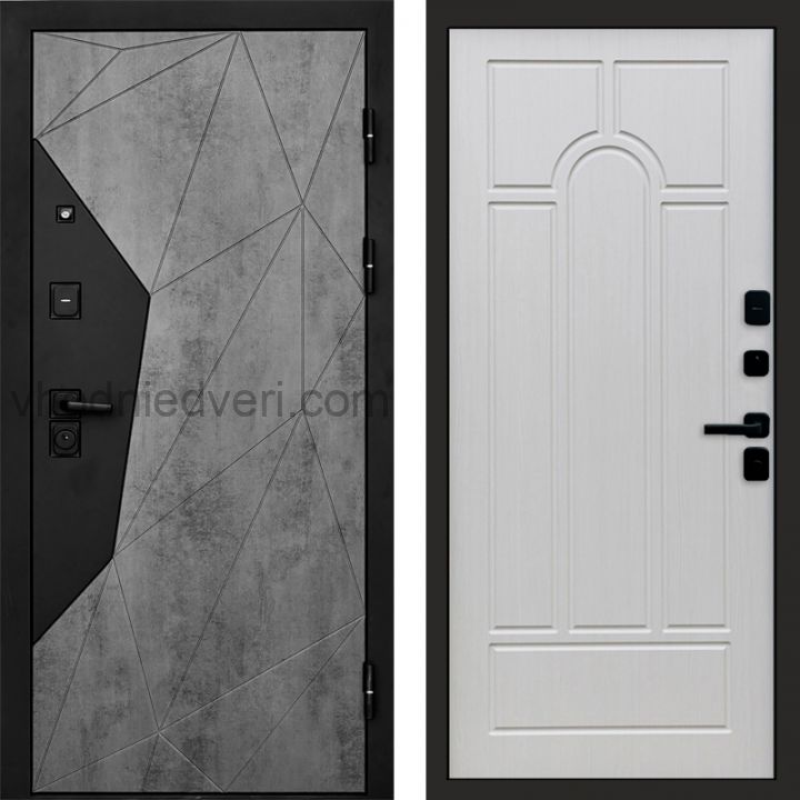 Входная дверь Termo-door Авангард Бетон - Арка Лиственница