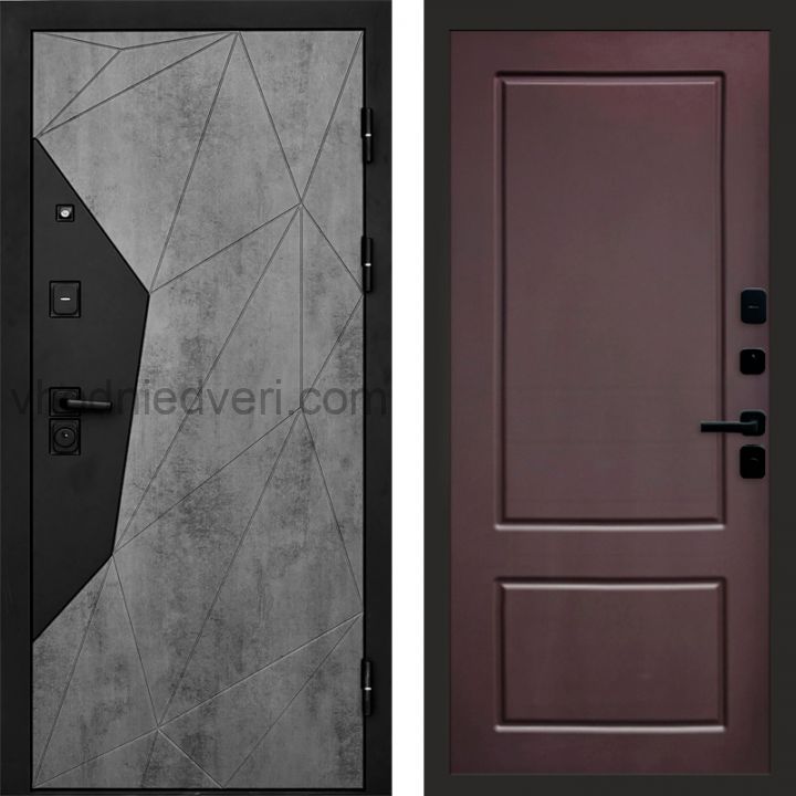 Входная дверь Termo-door Авангард Бетон - Марсель Шоколад
