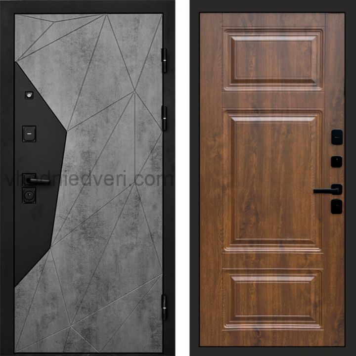 Входная дверь Termo-door Авангард Бетон - Лион Дуб