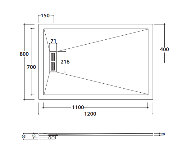 Globo душевой поддон DP212080 80х120 ФОТО