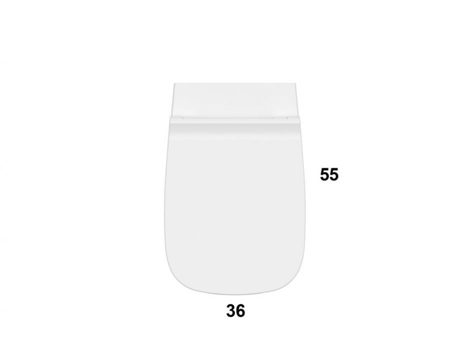 Приставной унитаз Globo Genesis GN001BI ФОТО