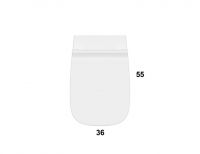 Приставной унитаз Globo Genesis GN001BI схема 4