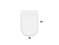 Напольный приставной унитаз Globo Lalita LT001 схема 3