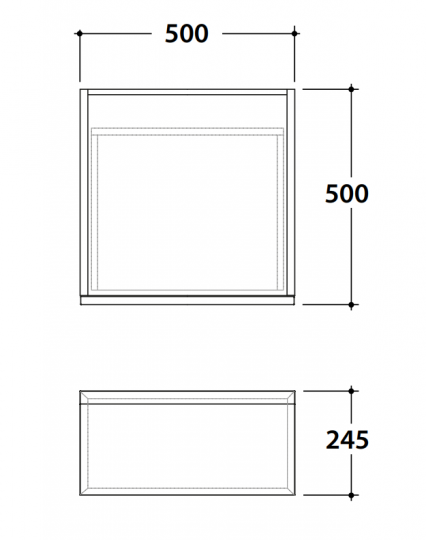 Ящик Globo Javier JA2450 50x50x24,5 схема 3