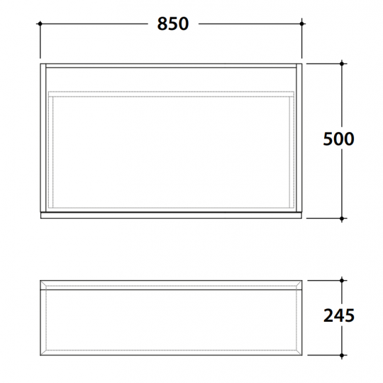 Ящик Globo Javier JA2485 85x50x24,5 схема 3 Ящик Globo Javier JA2485 85x50x24,5 схема 3