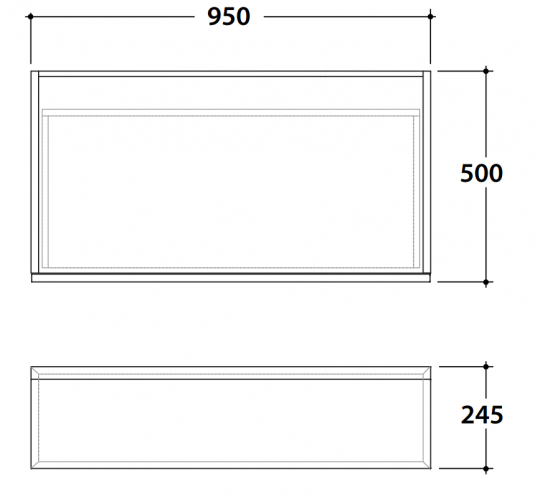 Ящик Globo Javier JA2495 95x50x24,5 схема 3