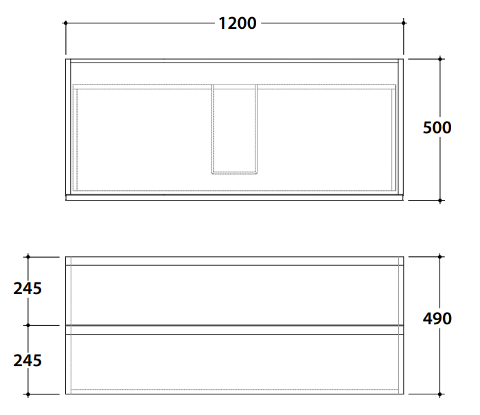 Подвесная тумба Mari' MR49120 120x50x49 ФОТО