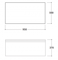 Ящик для хранения под консоль Globo Materia MT018 схема 2