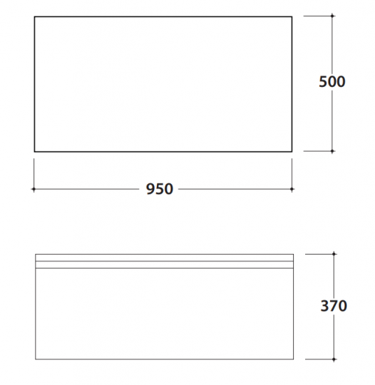Ящик для хранения под консоль Globo Materia MT018 схема 2