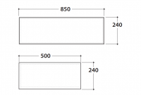 Консоль под раковину Globo Stripe+ OP033S схема 3