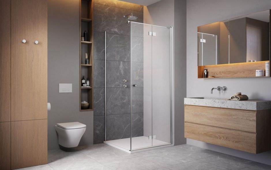 Душевой уголок со складной дверью Radaway Essenza KDJ B 100 х 90 см ФОТО