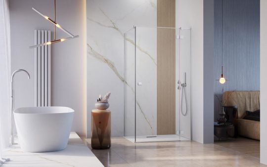 Душевой уголок Radaway Essenza KDJ с распашной дверью 80 х 120 см схема 2