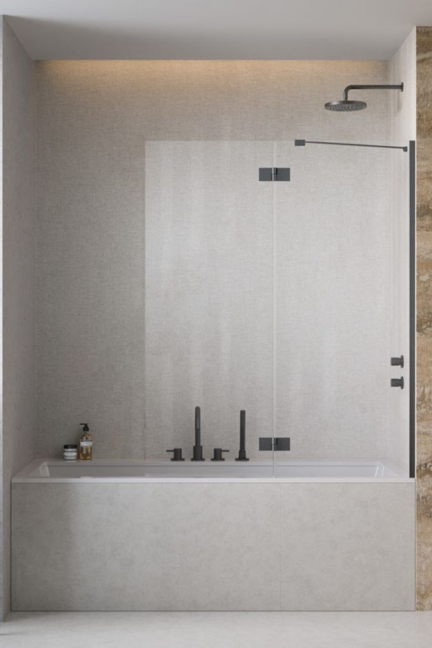 Шторка на ванну распашная Essenza PND II 120 см ФОТО