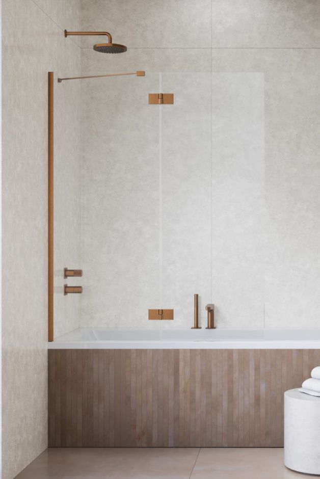 Шторка на ванну распашная Essenza PND II 110 см ФОТО