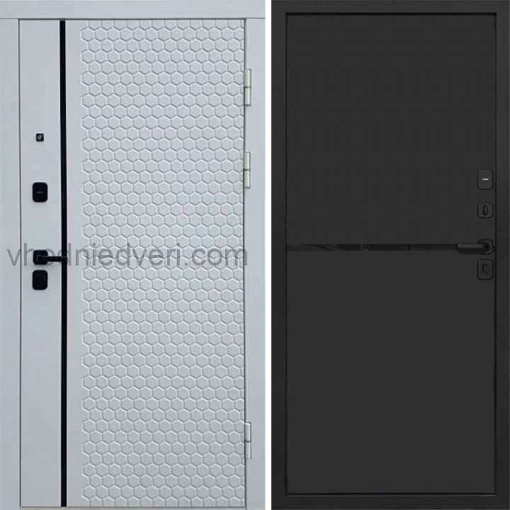 Входная дверь Termo-door Simple White - Нео Black