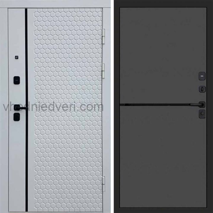 Входная дверь Termo-door Simple White - Нео Графит