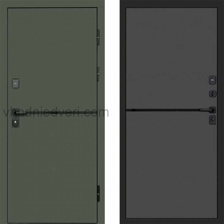 Входная дверь Termo-door Тренд Грин - Нео Графит