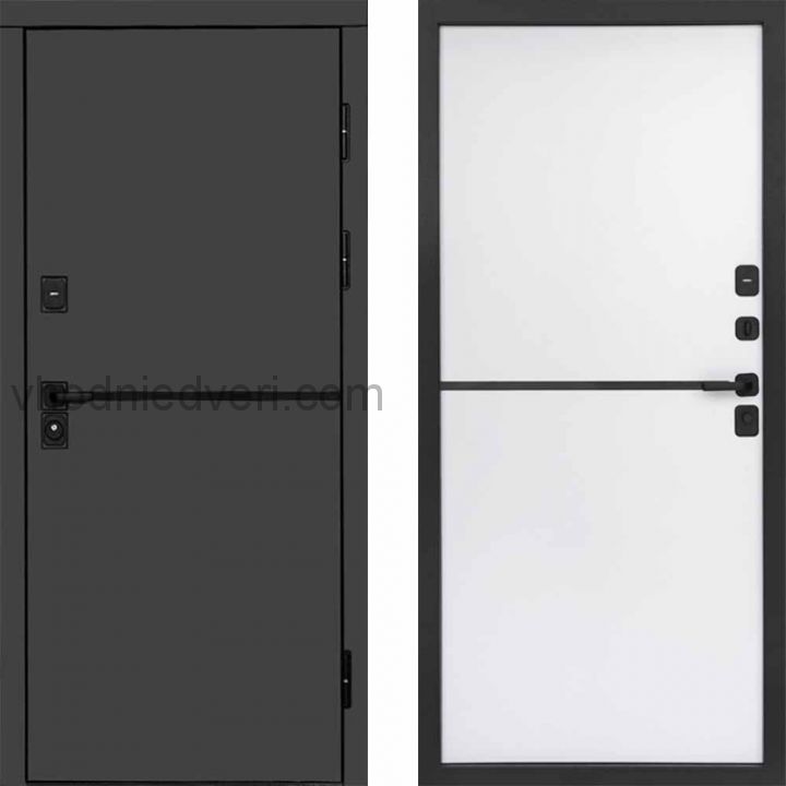 Входная дверь Termo-door Тренд Графит - Нео White